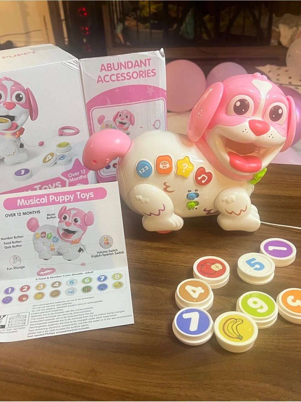 Bilingual Musical Pull & Chomp Puppy Toy